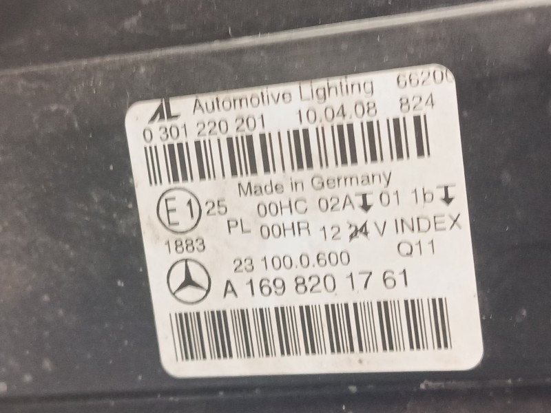 Recambio de faro izquierdo para mercedes-benz clase b sports tourer (w245) b 180 cdi (245.207) referencia OEM IAM   