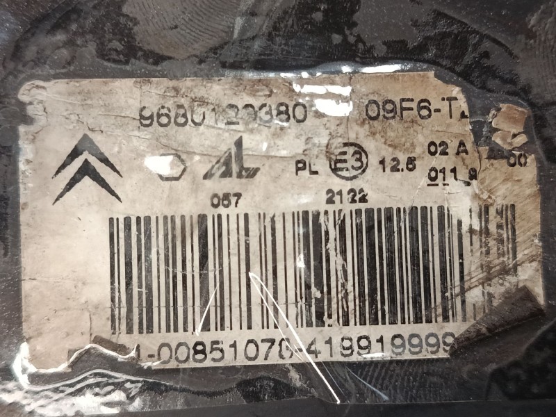 Recambio de faro izquierdo para citroën c2 (jm_) 1.4 hdi referencia OEM IAM 9680129380  