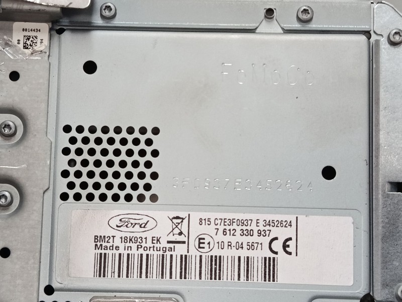 Recambio de pantalla multifuncion para ford s-max (wa6) 2.0 tdci referencia OEM IAM BM2T18K931EK  