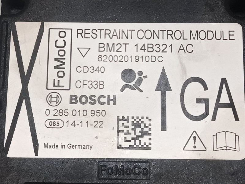 Recambio de centralita airbag para ford s-max (wa6) 2.0 tdci referencia OEM IAM 8V2112b579aa 0285010950 
