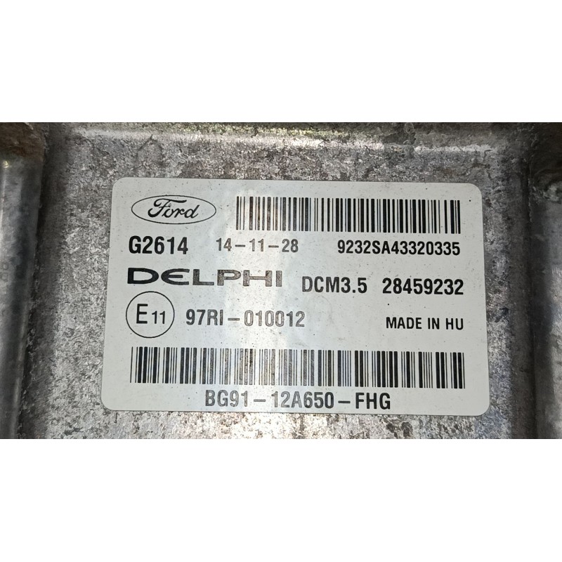 Recambio de centralita motor uce para ford s-max (wa6) 2.0 tdci referencia OEM IAM BG9112A650FHG  
