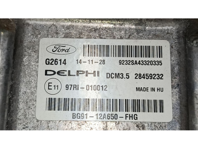 Recambio de centralita motor uce para ford s-max (wa6) 2.0 tdci referencia OEM IAM BG9112A650FHG  