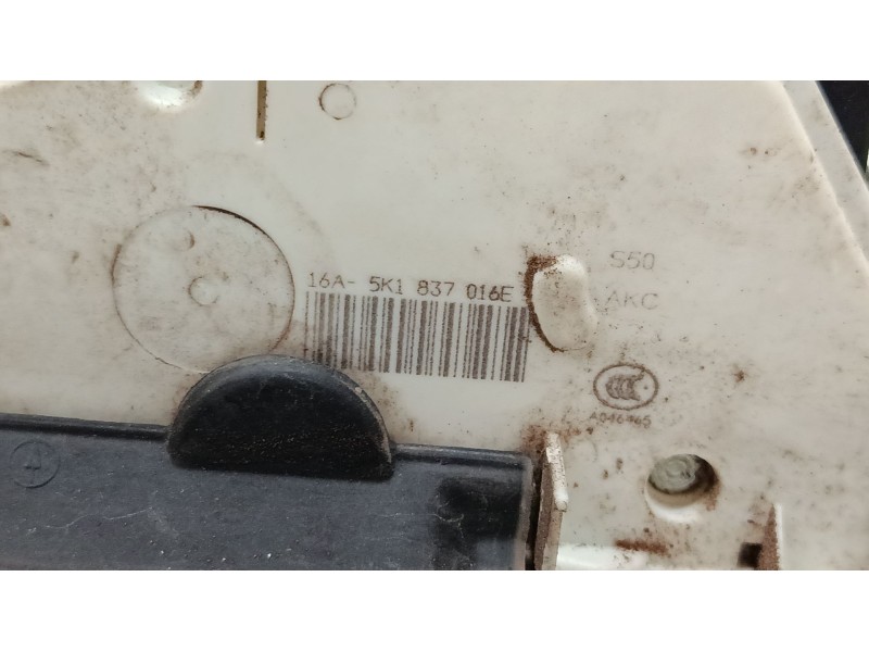Recambio de cerradura puerta delantera derecha para volkswagen polo v (6r1, 6c1) 1.2 tsi referencia OEM IAM 5K1837016E  