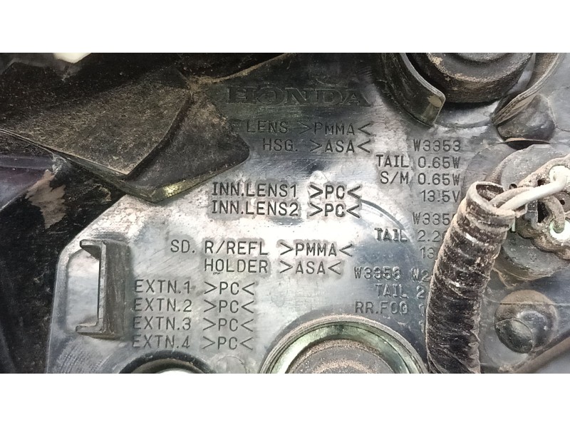 Recambio de piloto trasero derecho para honda civic x hatchback (fc_, fk_) 1.0 vtec referencia OEM IAM 33500TGGA02  