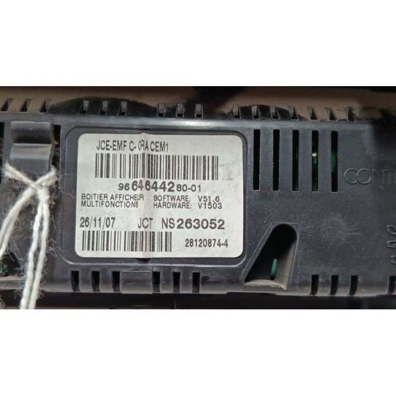 Recambio de pantalla interior reloj para peugeot 307 sw (3h) 1.6 hdi 110 referencia OEM IAM   