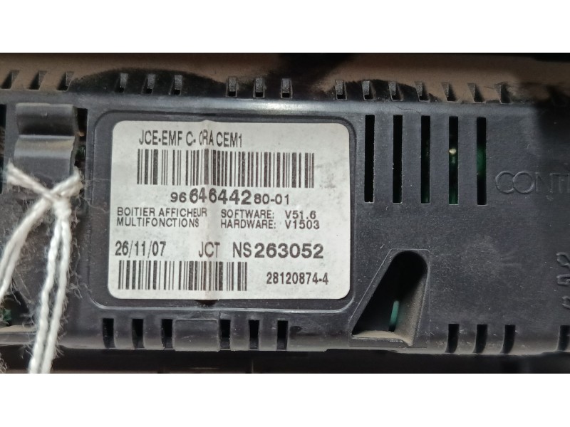 Recambio de pantalla interior reloj para peugeot 307 sw (3h) 1.6 hdi 110 referencia OEM IAM   