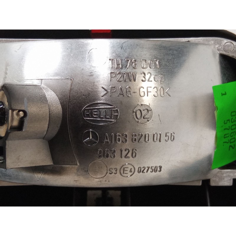 Recambio de luz central de freno para mercedes-benz clase m (w163) ml 320 (163.154) referencia OEM IAM A1638200156 963126 
