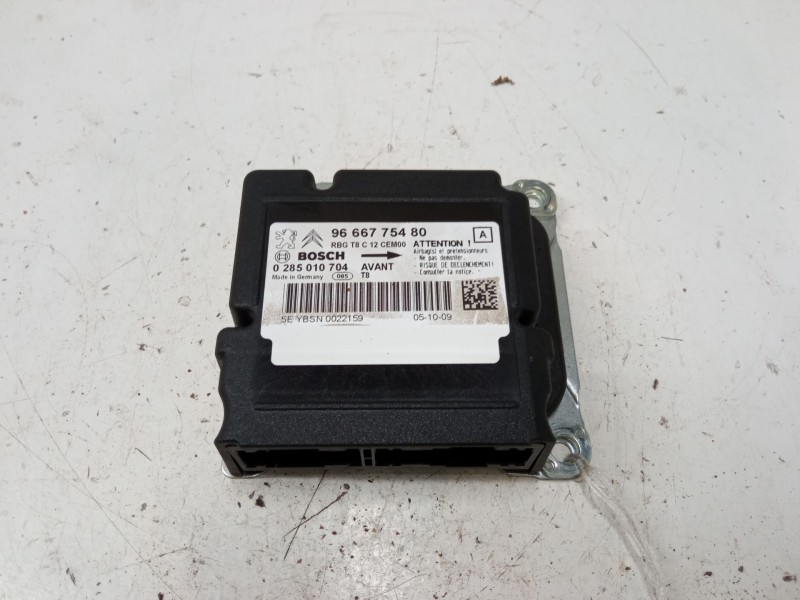 Recambio de centralita airbag para peugeot 5008 (0u_, 0e_) 1.6 hdi referencia OEM IAM 9666775480 0285010704) 