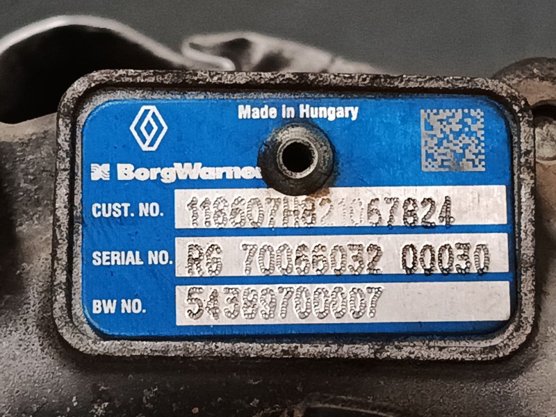 Recambio de turbo para opel vivaro b autobús (x82) 1.6 cdti (06) referencia OEM IAM 54431014778 54389700007 