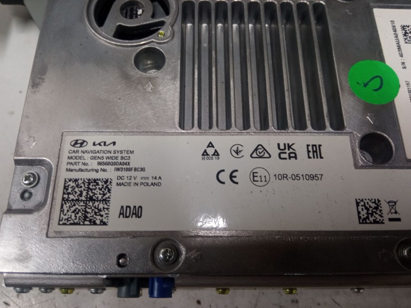 Recambio de pantalla multifuncion para hyundai i20 iii (bc3, bi3) 1.2 1.2 referencia OEM IAM 96560Q0DA04X  