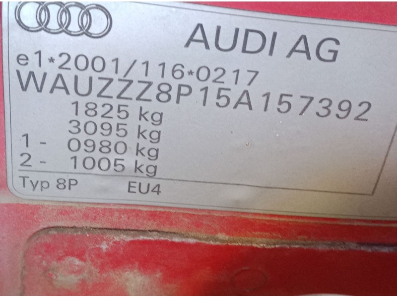 audi a3 (8p1) del año 2005