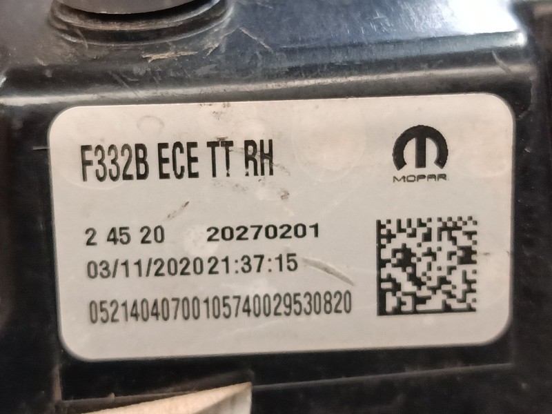 Recambio de piloto led trasero derecho para fiat 500e (332_) elektro 3+1 (fa1) referencia OEM IAM 5214040700 52213315 