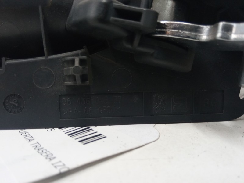 Recambio de maneta interior puerta trasera izquierda para peugeot 307 (3a/c) 1.6 16v referencia OEM IAM   