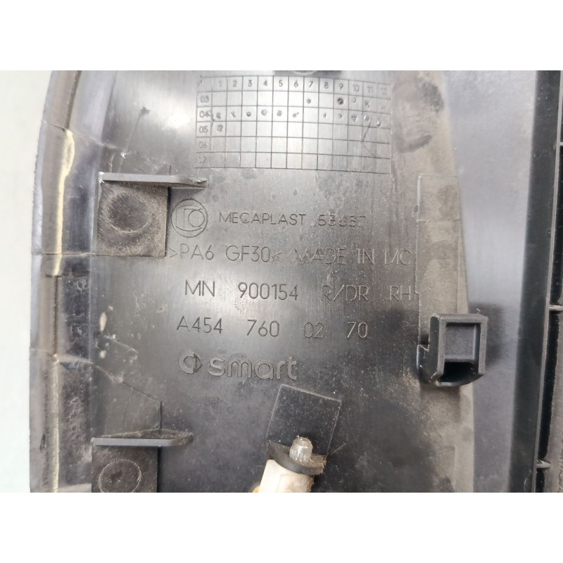 Recambio de maneta exterior puerta trasera derecha para smart forfour (454) 1.5 cdi (454.001) referencia OEM IAM   
