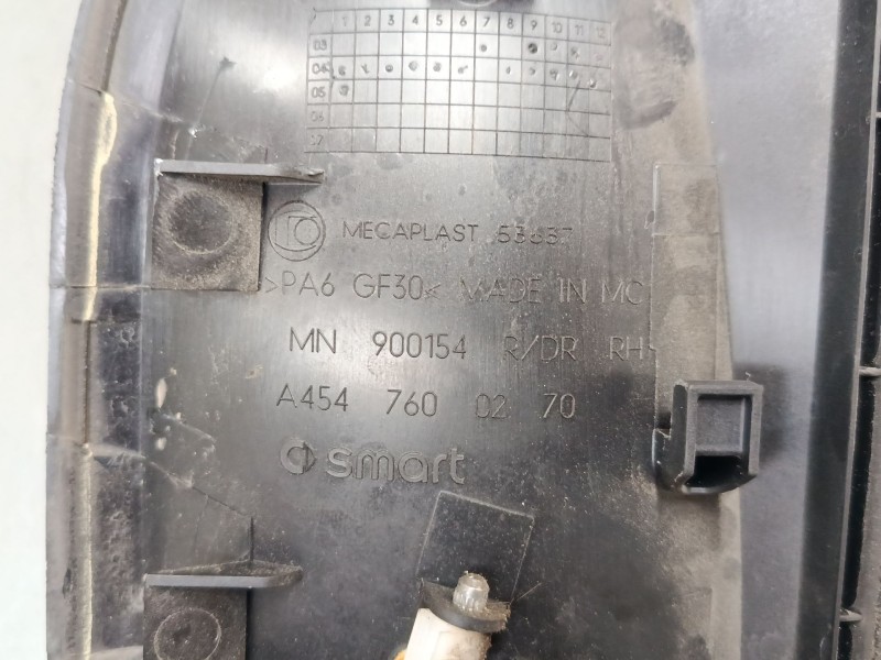 Recambio de maneta exterior puerta trasera derecha para smart forfour (454) 1.5 cdi (454.001) referencia OEM IAM   