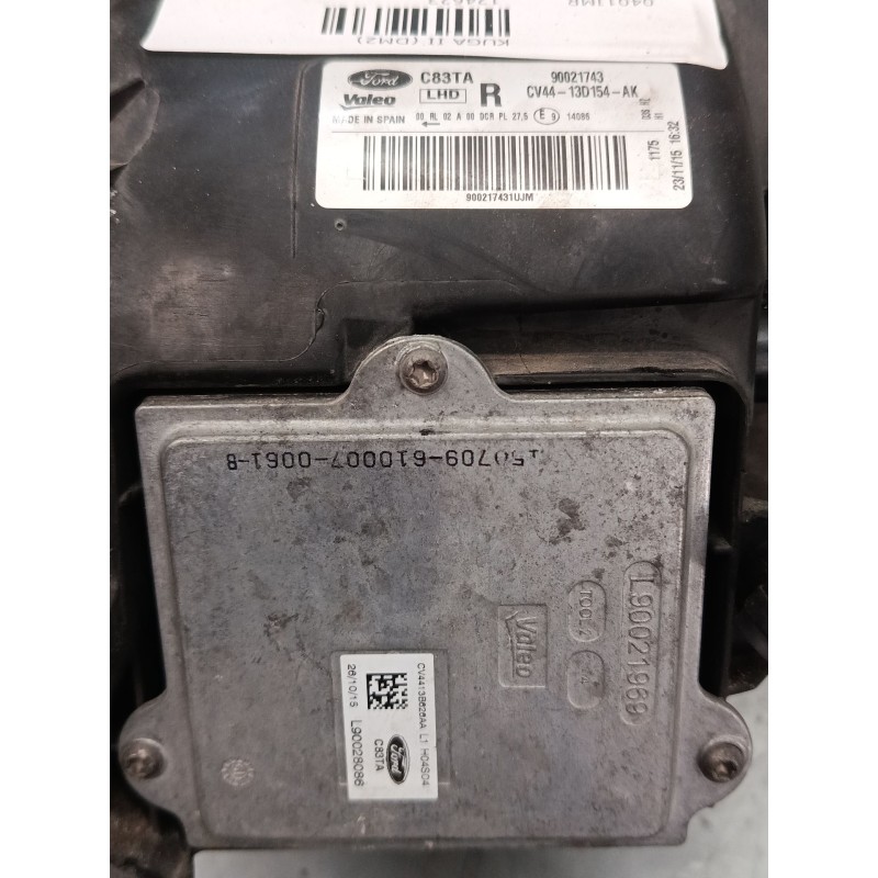Recambio de faro derecho xenon para ford kuga ii (dm2) 1.5 ecoboost 4x4 referencia OEM IAM CV4413D154AK 90021743 