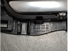 Recambio de maneta interior puerta trasera derecha para citroën c4 picasso ii 1.6 hdi 90 referencia OEM IAM 9800099680   2