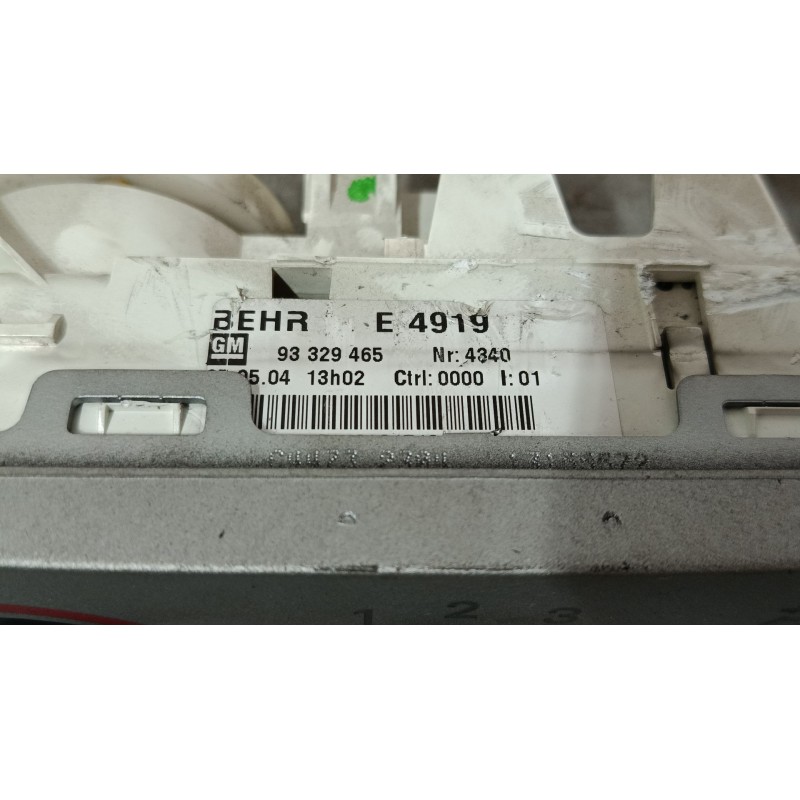 Recambio de mando calefaccion / a/a para opel meriva a monospace (x03) 1.7 cdti (e75) referencia OEM IAM 93329465  