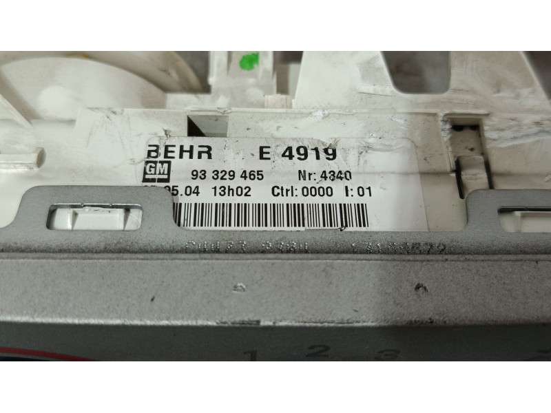 Recambio de mando calefaccion / a/a para opel meriva a monospace (x03) 1.7 cdti (e75) referencia OEM IAM 93329465  