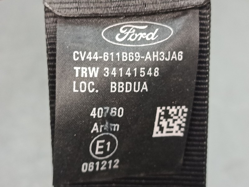 Recambio de cinturon seguridad trasero izquierdo para ford kuga ii (dm2) 1.5 ecoboost 4x4 referencia OEM IAM CV44611B69AH3JA6  