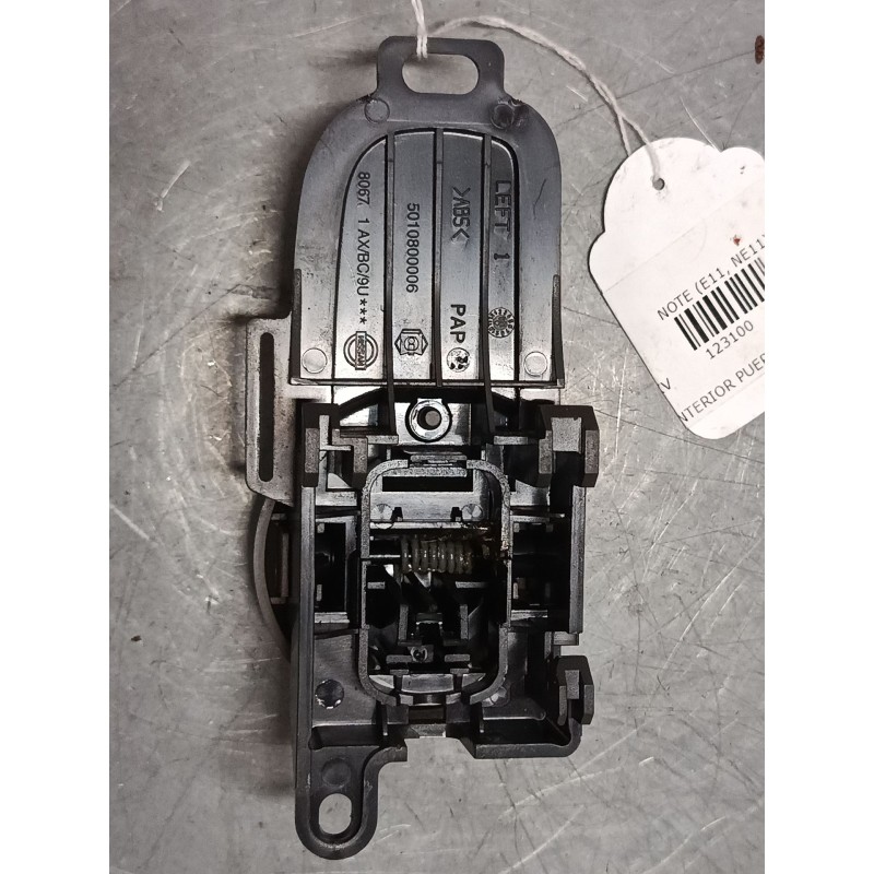 Recambio de maneta interior puerta trasera izquierda para nissan note (e11, ne11) 1.4 referencia OEM IAM 5010800006  
