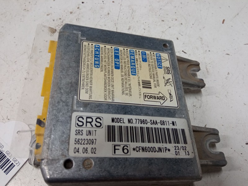 Recambio de centralita airbag para honda jazz ii (gd_, ge3, ge2) 1.2 i-dsi (gd5, ge2) referencia OEM IAM 77960SAAG811  