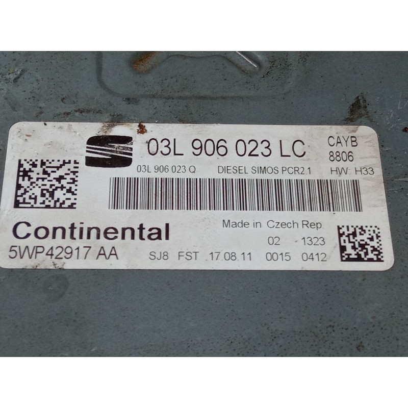 Recambio de centralita motor uce para seat ibiza iv (6j5, 6p1) 1.6 tdi referencia OEM IAM 03L906023LC  
