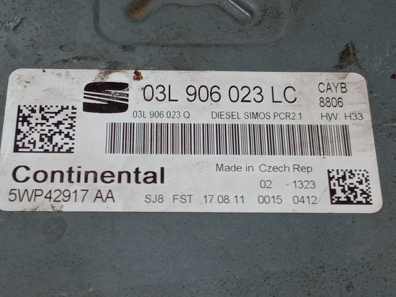 Recambio de centralita motor uce para seat ibiza iv (6j5, 6p1) 1.6 tdi referencia OEM IAM 03L906023LC  