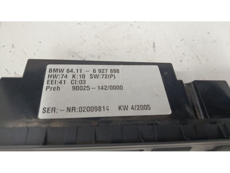 Recambio de mando climatizador para bmw x5 (e53) 3.0 d referencia OEM IAM 64116927898  