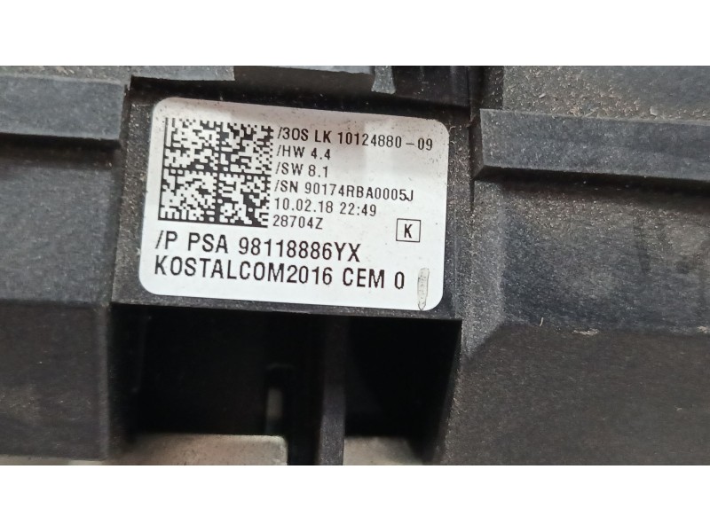 Recambio de mando luces para opel crossland x / crossland (p17, p2qo) 1.2 (75) referencia OEM IAM 98118886YX  