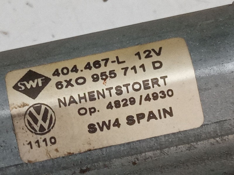 Recambio de motor limpia trasero para volkswagen polo iii (6n1) 60 1.4 referencia OEM IAM 6X0955711D  