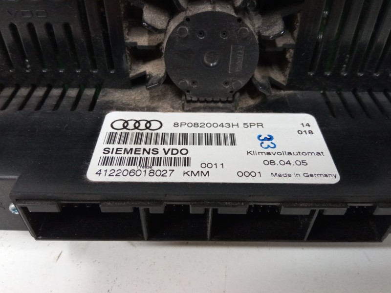 Recambio de mando climatizador para audi a3 (8p1) 1.6 fsi referencia OEM IAM 8P0820043H 5PR  