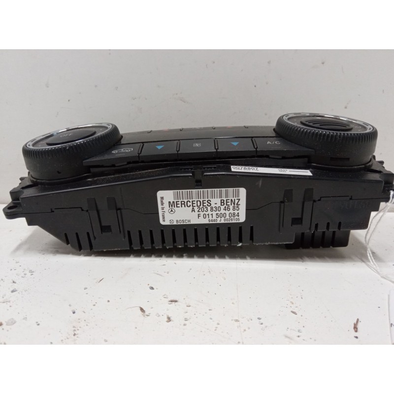 Recambio de mando climatizador para mercedes-benz clase c (w203) c 220 cdi (203.008) referencia OEM IAM A2038304685  