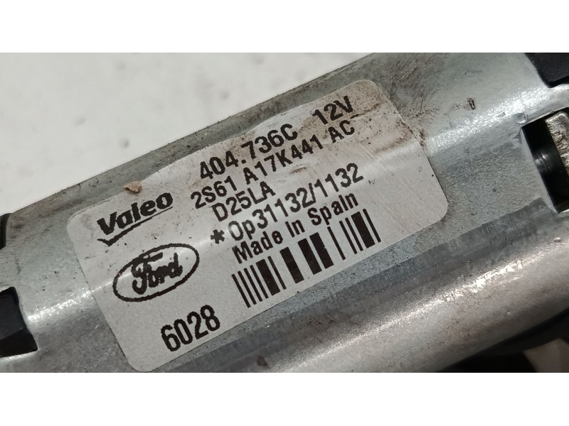 Recambio de motor limpia trasero para ford fusion (ju_) 1.6 tdci referencia OEM IAM 2S61A17K441AC  