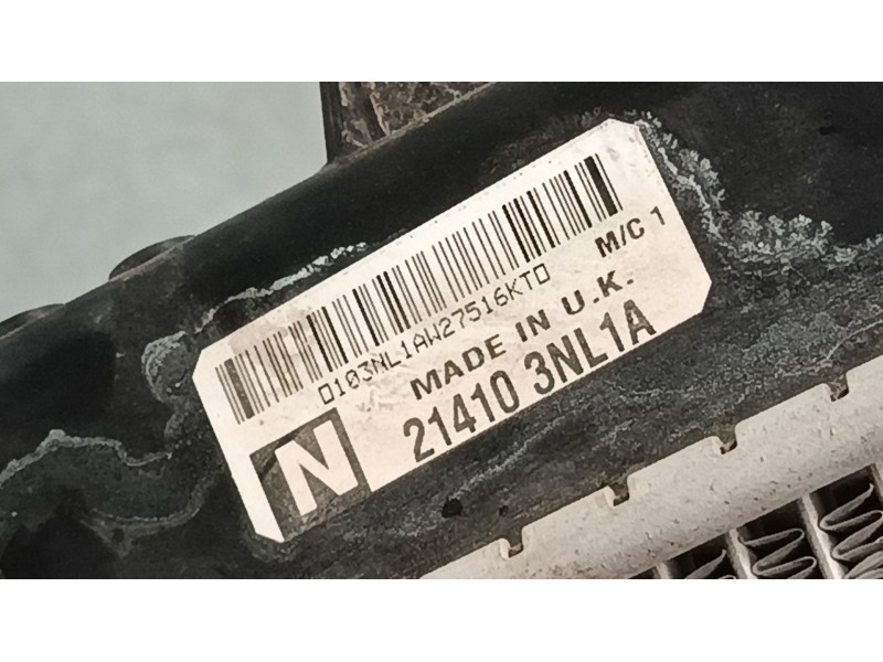 Recambio de radiador agua para nissan nv200 furgoneta e-nv (me0n) referencia OEM IAM 214103NL1A  