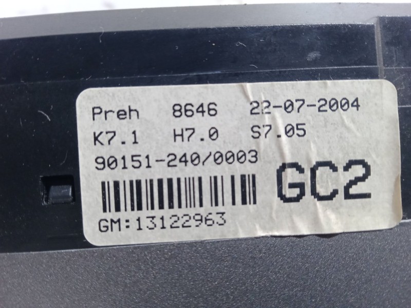 Recambio de mando climatizador para opel astra h (a04) 1.4 (l48) referencia OEM IAM   