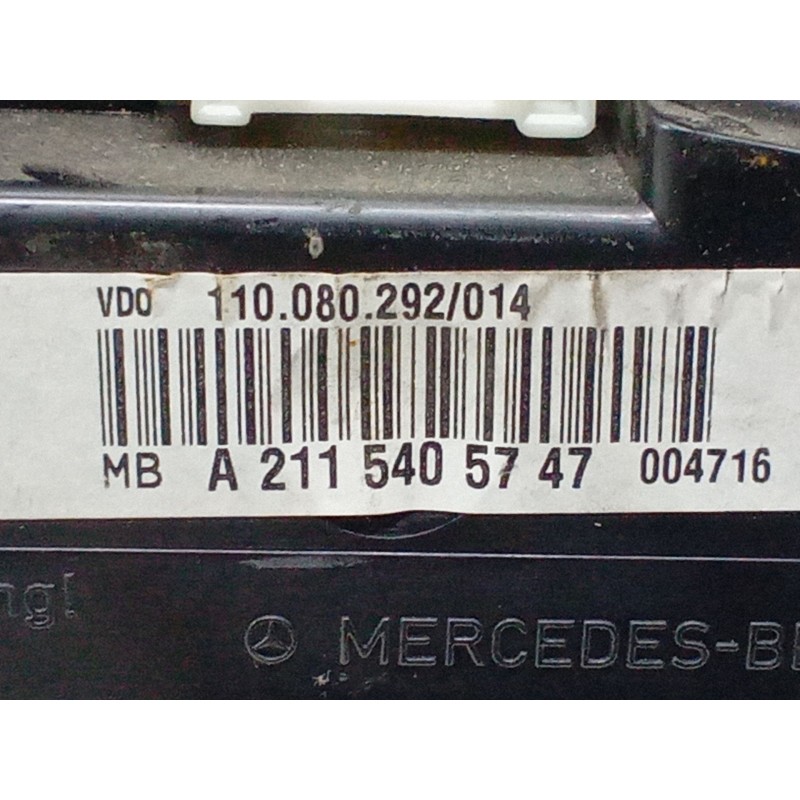 Recambio de cuadro instrumentos para mercedes-benz clase e (w211) e 320 cdi (211.022) referencia OEM IAM A2115405747  