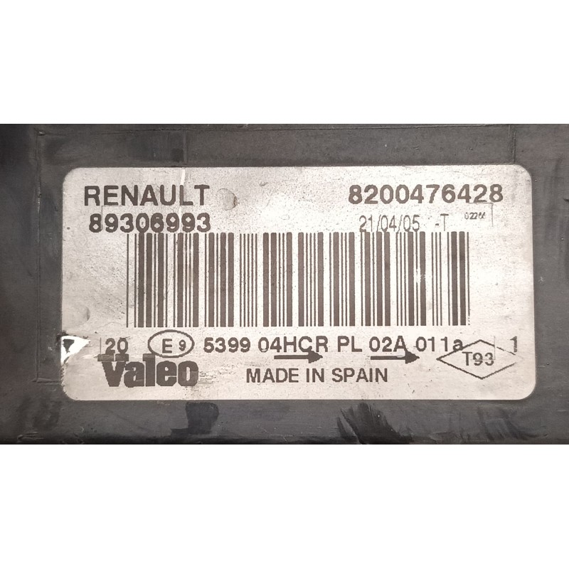 Recambio de faro izquierdo para renault megane ii (bm0/1_, cm0/1_) 2.0 16v (bm0u, cm0u) referencia OEM IAM 8200476428  