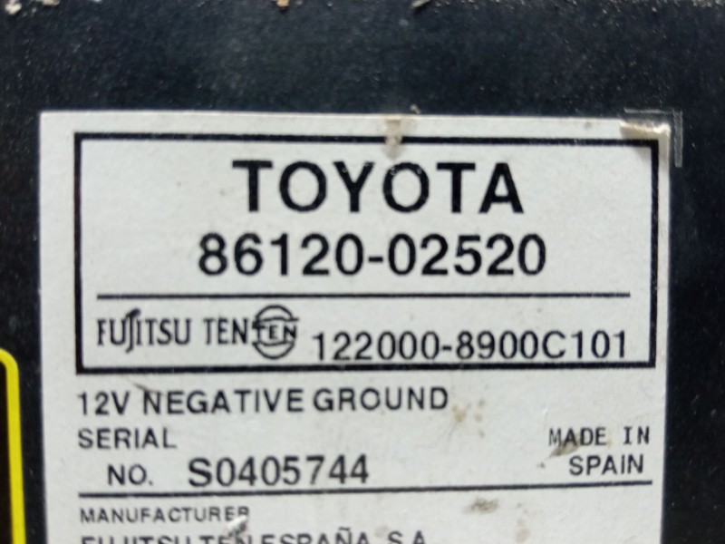 Recambio de radio cd para toyota auris (_e15_) 2.0 d-4d (ade150_) referencia OEM IAM 86120-02520  