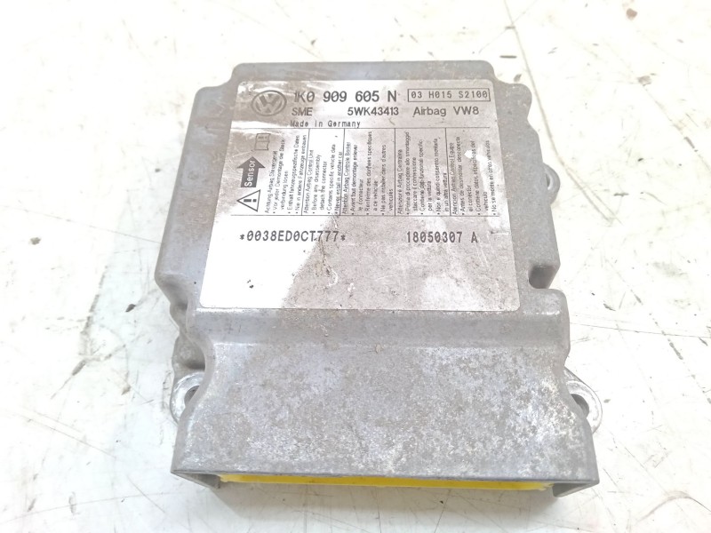 Recambio de centralita airbag para volkswagen golf v (1k1) 1.9 tdi referencia OEM IAM 1K0909605N  5WK43413