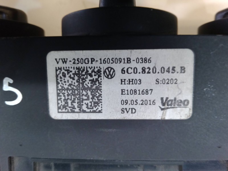 Recambio de mando calefaccion / a/a para volkswagen polo v (6r1, 6c1) 1.0 referencia OEM IAM 6C0820045B  E1081687