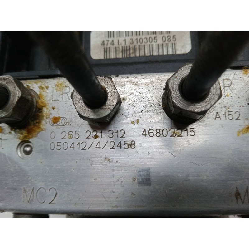 Recambio de abs para fiat panda / panda classic (169_) 1.2 (169.axb11, 169.axb1a) referencia OEM IAM 0265231312  46802215