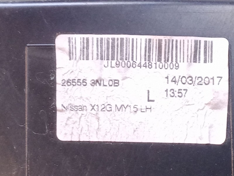 Recambio de piloto trasero izquierdo para nissan leaf (ze0) electric referencia OEM IAM 265553NL0B  