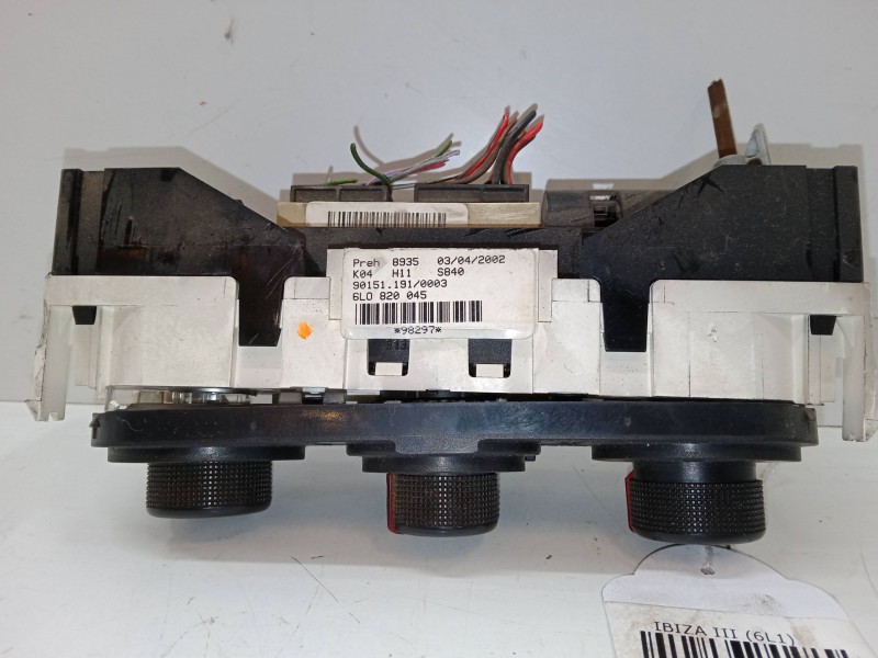 Recambio de mando calefaccion / a/a para seat ibiza iii (6l1) 1.9 tdi referencia OEM IAM 6LO820045  