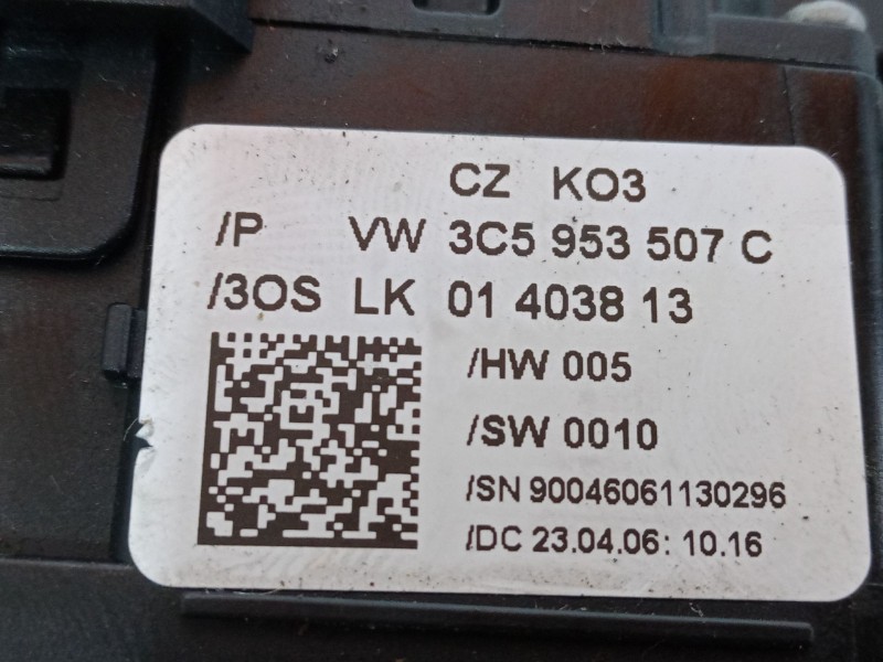 Recambio de mando luces para volkswagen passat b6 (3c2) 2.0 tdi 16v referencia OEM IAM 3C5953C 3C5 953 507 C 3C0 953 549 A