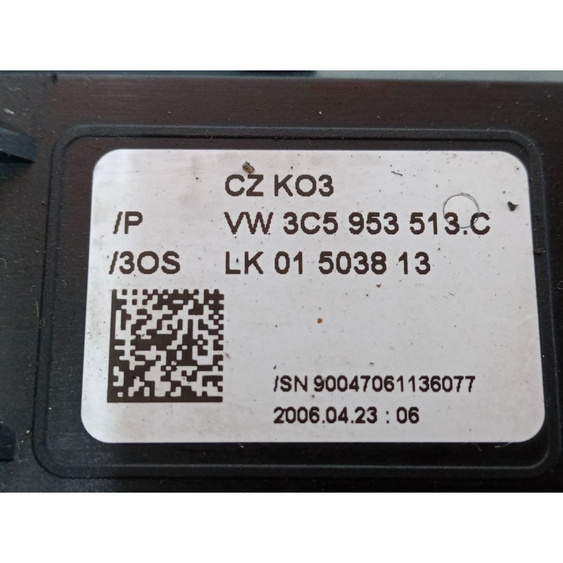 Recambio de mando luces para volkswagen passat b6 (3c2) 2.0 tdi 16v referencia OEM IAM 3C5953C 3C5 953 507 C 3C0 953 549 A