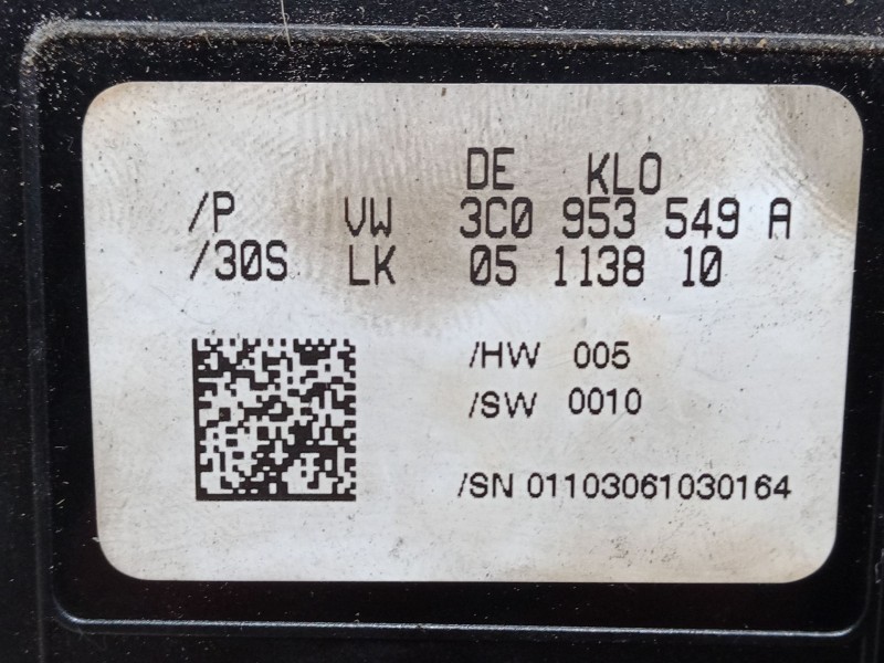 Recambio de mando luces para volkswagen passat b6 (3c2) 2.0 tdi 16v referencia OEM IAM 3C5953C 3C5 953 507 C 3C0 953 549 A