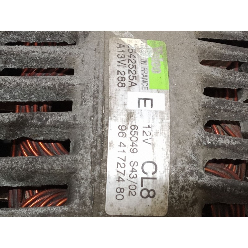 Recambio de alternador para citroën saxo (s0, s1) 1.1 x, sx referencia OEM IAM 2542525A A13VI288 96 417274 80