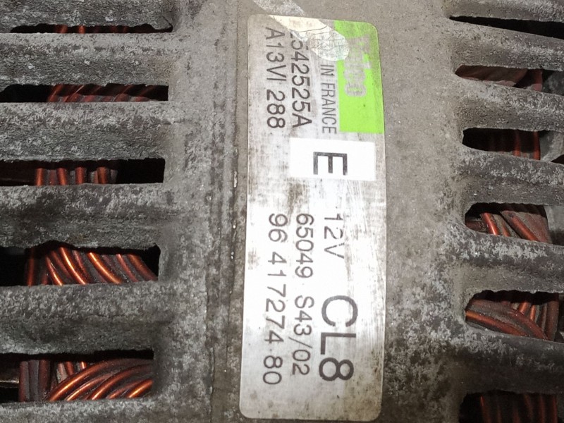 Recambio de alternador para citroën saxo (s0, s1) 1.1 x, sx referencia OEM IAM 2542525A A13VI288 96 417274 80