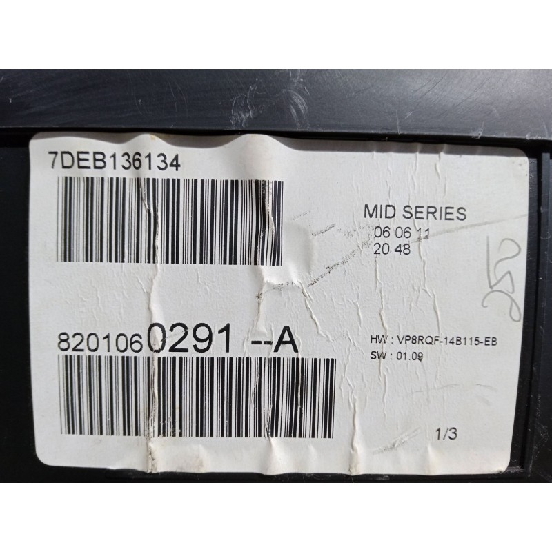 Recambio de cuadro instrumentos para renault clio iii (br0/1, cr0/1) 1.2 16v (br02, br0j, br11, cr02, cr0j, cr11) referencia OEM